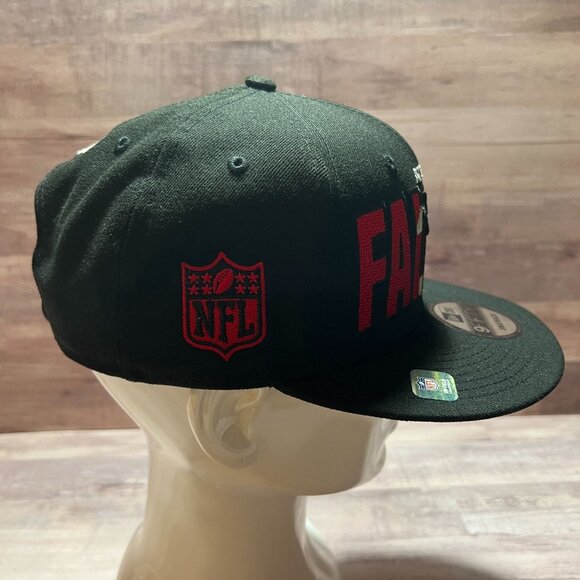 Atlanta Falcons New Era 9Fifty Snapback Black Cap Adjustable Hat 100% Polyester - Picture 8 of 15